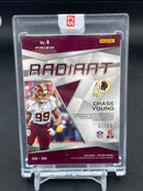 2020 PANINI SPECTRA - RADIANT - NEON BLUE - C. YOUNG - #8 - #'D/50 - RELIC - AUTOGRAPH - RC