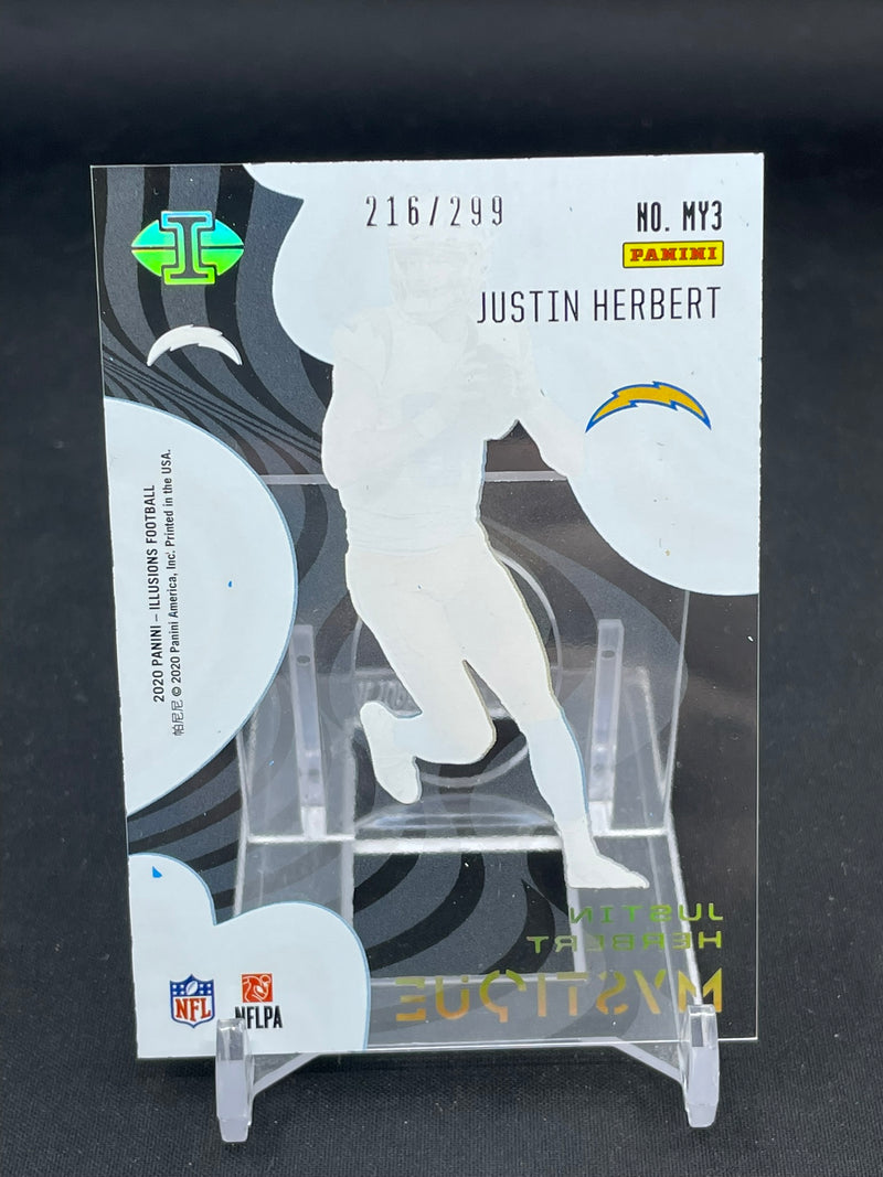 2020 PANINI ILLUSIONS - BLUE - MYSTIQUE - J. HERBERT - #MY3 - #'D/299 - RC