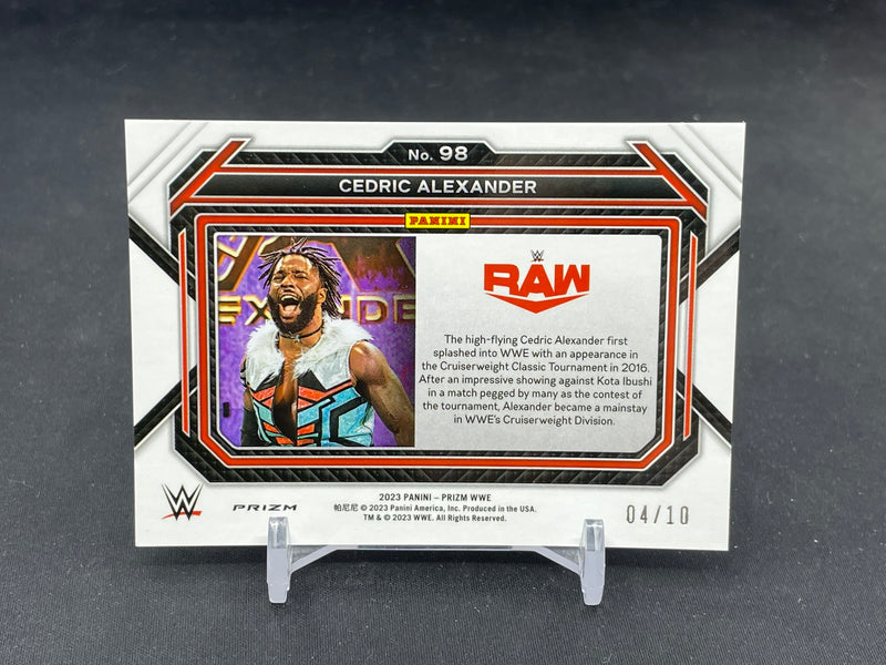 2023 PANINI PRIZM WWE - GOLD UNDERCARD - C. ALEXANDER - #98 - #'D/10