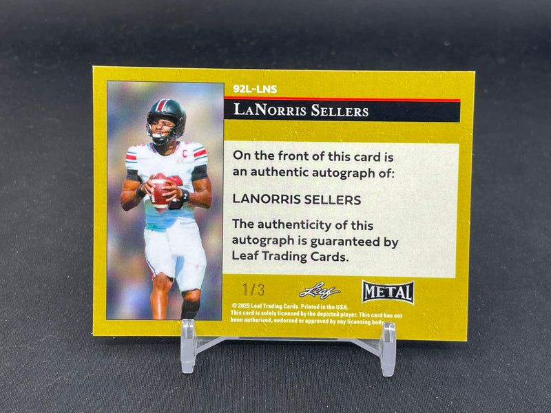 2025 LEAF METAL - L. SELLERS - #92L-LNS - #'D/3 - AUTOGRAPH