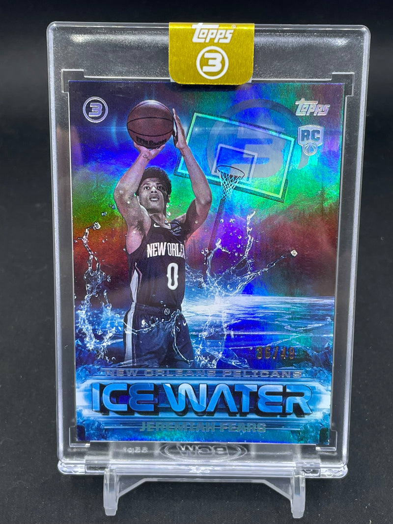 2025 TOPPS 3 - ICE WATER - J. FEARS - #IW-7 - #'D/49 - RC