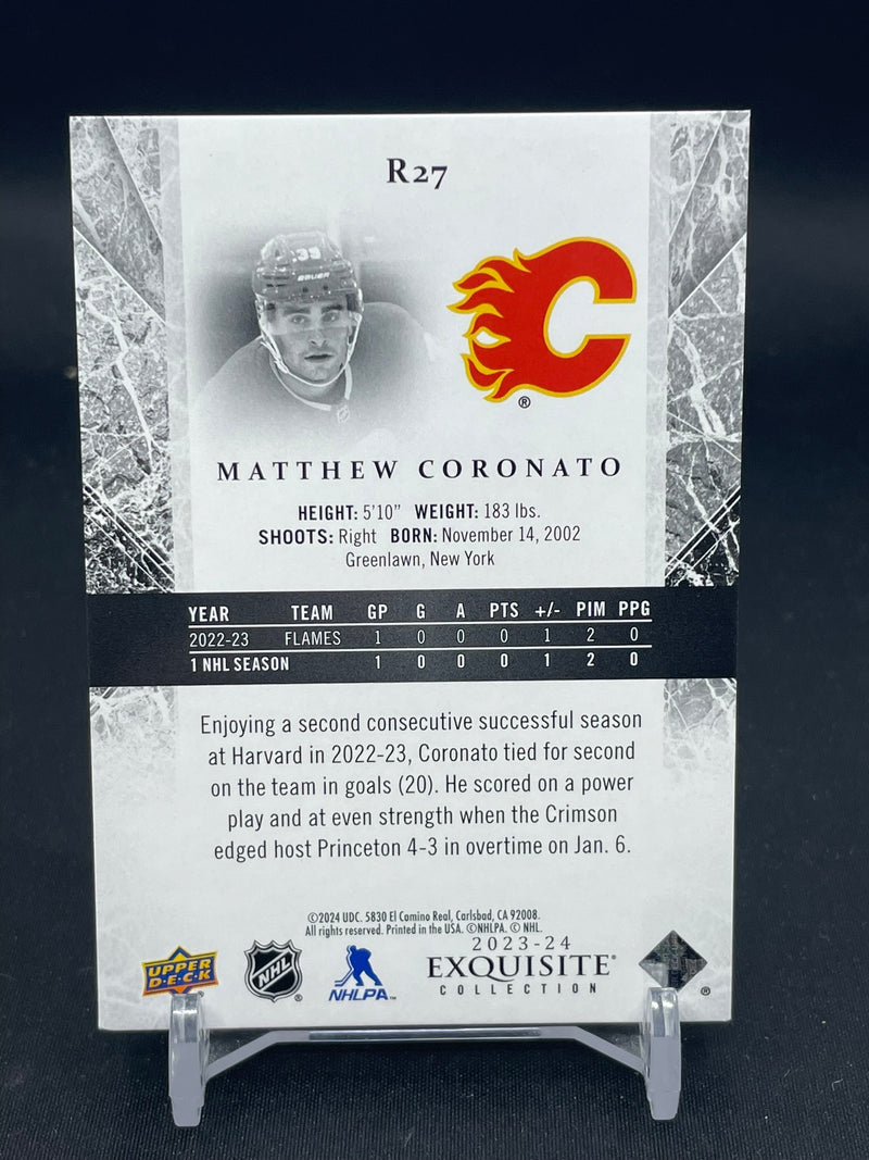 2023 UPPER DECK - EXQUISITE COLLECTION - M. CORONATO - #R27 - #'D/499 - RC