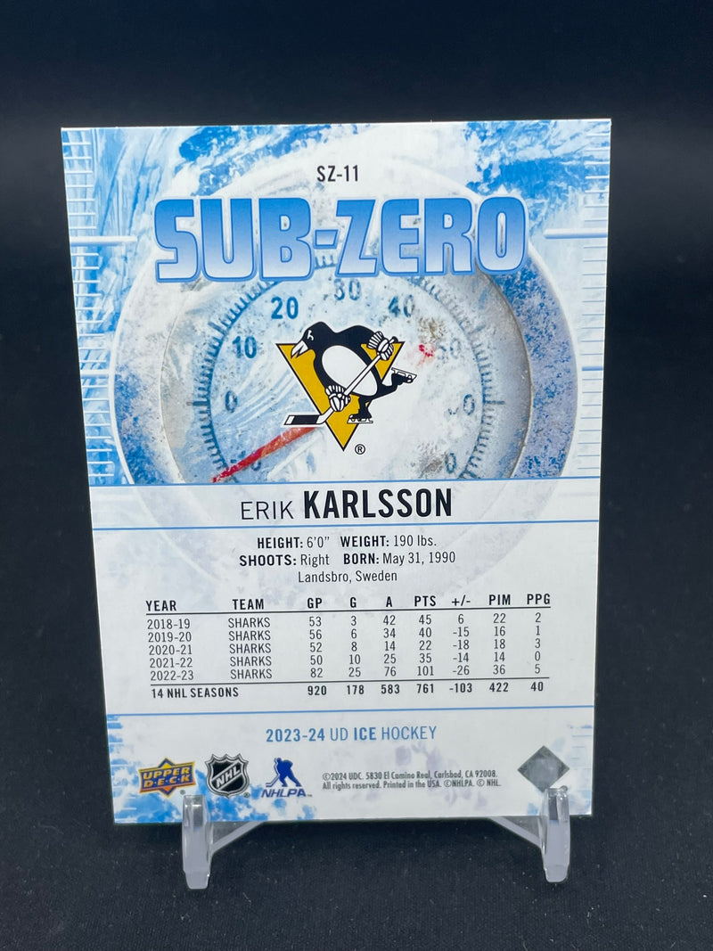 2023 UPPER DECK ICE - SUB-ZERO - E. KARLSSON -