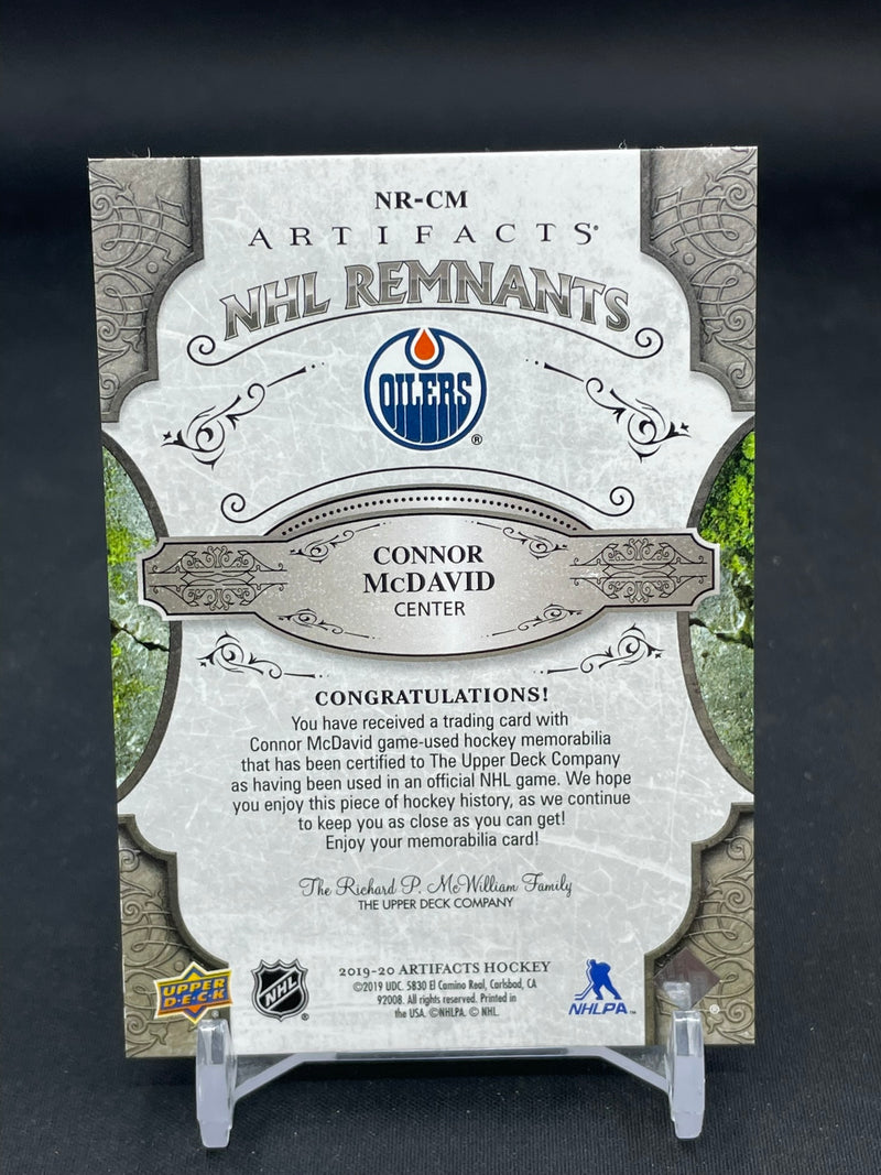 2019 UPPER DECK ARTIFACTS - NHL REMNANTS - C. MCDAVID -