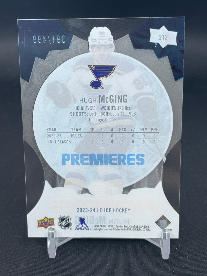 2023 UPPER DECK ICE - PREMIERES - H. MCGING - #212 - #'D/499 - RC