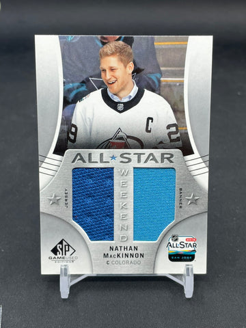 2019 UPPER DECK SP GAME USED - ALL STAR WEEKEND - N. MACKINNON - #AW-NM - DUAL RELIC