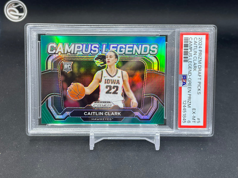 2024 PANINI PRIZM DRAFT PICKS - GREEN PRIZM - CAMPUS LEGEND - C. CLARK -