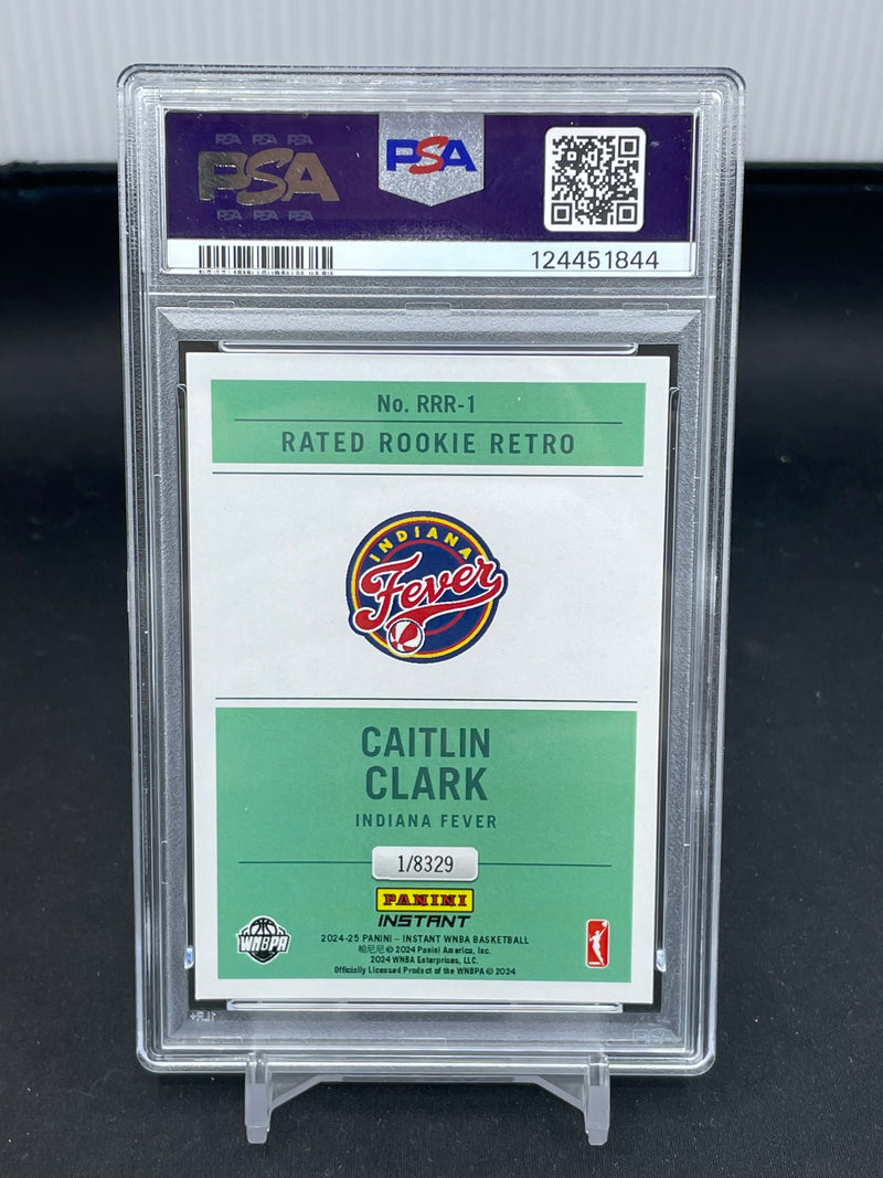 2024 PANINI INSTANT WNBA - RATED ROOKIE RETRO - C. CLARK - #RRR1 - #'D/8329 - PSA 7 - RC