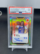 2024 TOPPS MCDONALD'S CHROME - LOGO REFRACTOR - S. STRONG - #SAR - #'D/75 - AUTOGRAPH - PSA 9