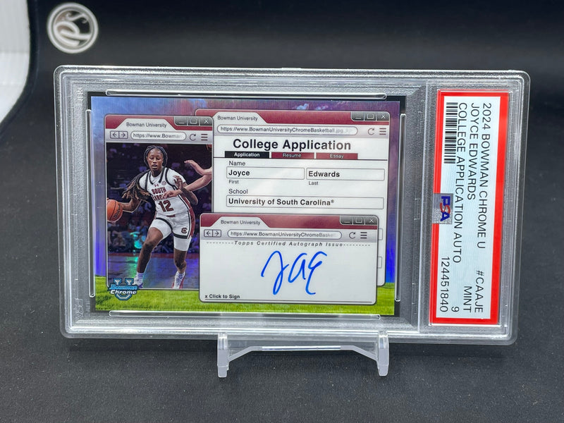 2024 TOPPS BOWMAN CHROME UNIVERSITY - COLLEGE APPLICATION AUTO - J. EDWARDS -