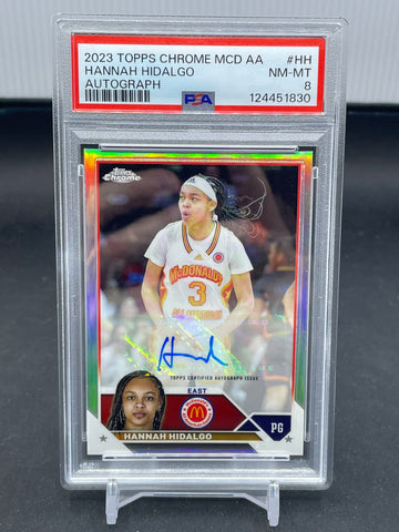 2023 TOPPS CHROME MCDONALD'S - H. HIDALGO - #HH - AUTOGRAPH - PSA 8