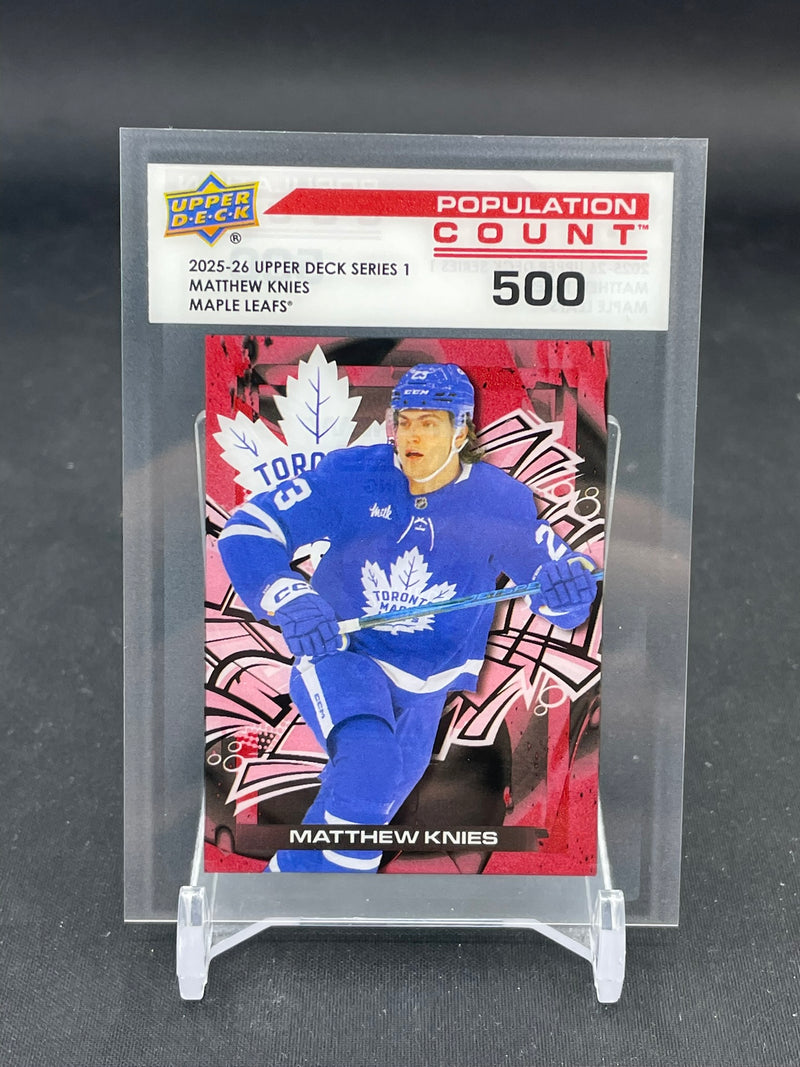 2025 UPPER DECK SERIES ONE - POPULATION COUNT 500 - M. KNIES - #PC-26 - #'D/500