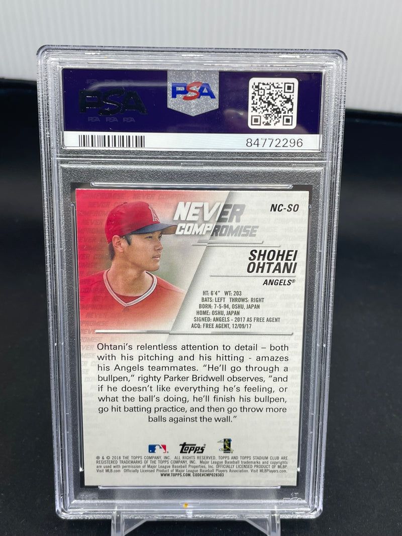 2018 TOPPS STADIUM CLUB - NEVER COMPROMISE - S. OHTANI -