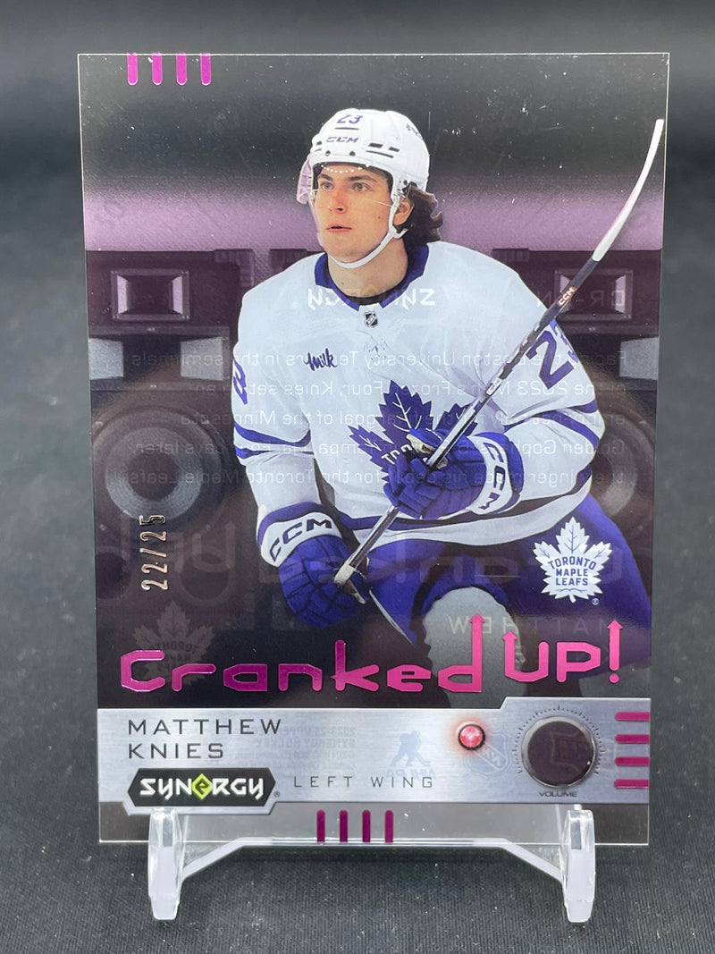 2023 UPPER DECK SYNERGY - PINK - CRANKED UP - M. KNIES - #CR-KN - #'D/25 - RC