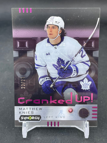 2023 UPPER DECK SYNERGY - PINK - CRANKED UP - M. KNIES - #CR-KN - #'D/25 - RC