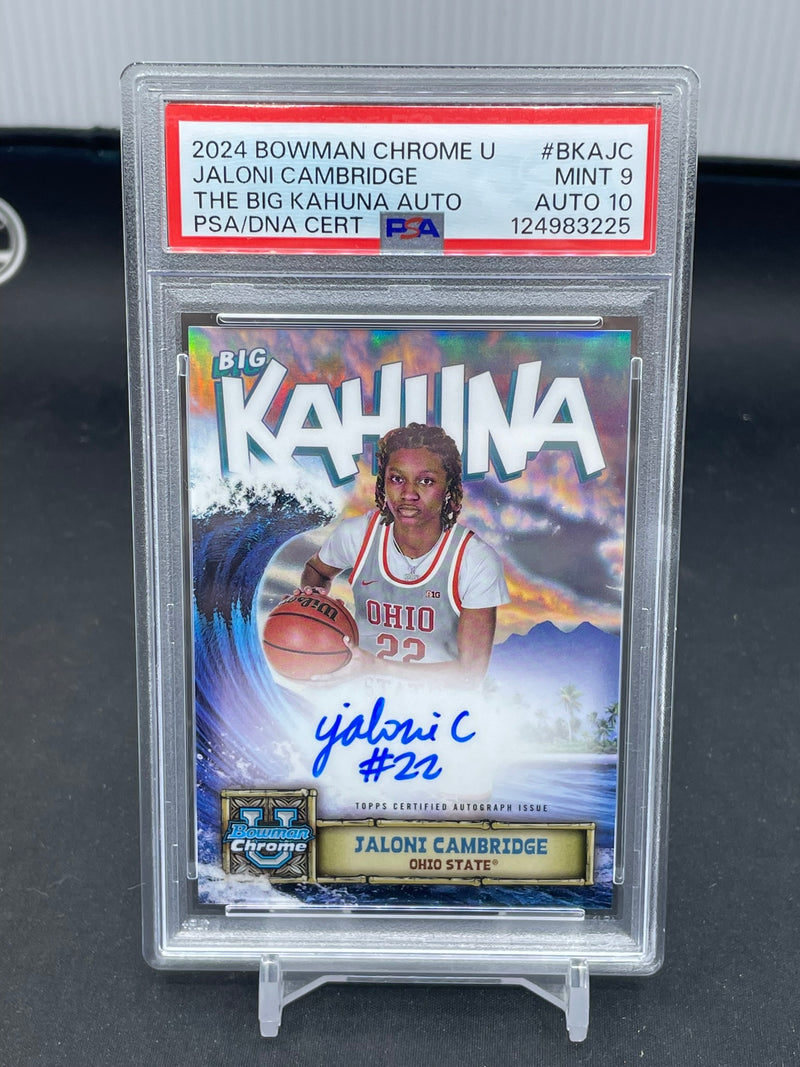 2024 TOPPS BOWMAN CHROME UNIVERSITY - THE BIG KAHUNA - J. CAMBRIDGE -
