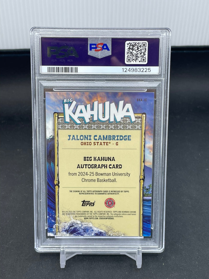 2024 TOPPS BOWMAN CHROME UNIVERSITY - THE BIG KAHUNA - J. CAMBRIDGE -