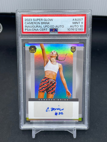 2023 SUPER GLOW - INAUGRAL UPDATE EDITION - C. BRINK - #AUU7 - AUTOGRAPH - PSA 9 & 10
