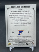2018 UPPER DECK CHRONOLOGY - TIMELESS MEMORIES - B. FEDERKO -
