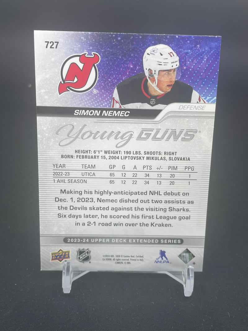 2023 UPPER DECK EXTENDED SERIES - YOUNG GUNS - S. NEMEC -