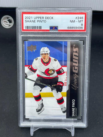 2021 UPPER DECK SERIES ONE - YOUNG GUNS - S. PINTO - #246 - PSA 8 - RC
