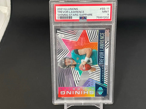 2021 PANINI ILLUSIONS - SHINING STARS-SAPPHIRE - T. LAWRENCE - #SS-11 - PSA 9 - RC