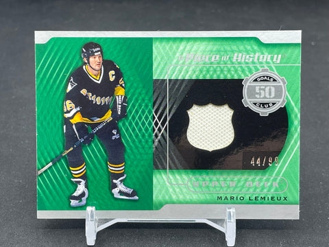 2019 UPPER DECK SP GAME USED - A PIECE OF HISTORY - M. LEMIEUX - #50-ML - #'D/99 - RELIC