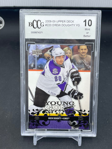 2008 UPPER DECK SERIES ONE - YOUNG GUNS - D. DOUGHTY - #220 - BCCG 10