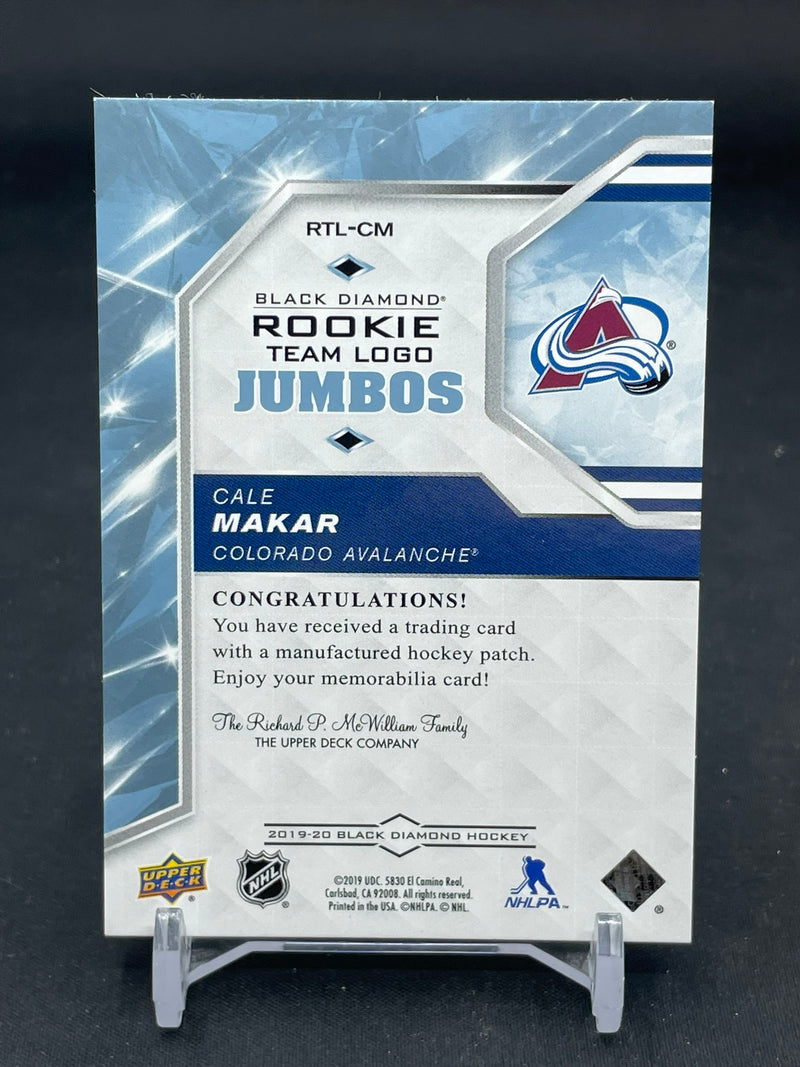 2019 UPPER DECK BLACK DIAMOND - ROOKIE TEAM LOGO JUMBOS - C. MAKAR -