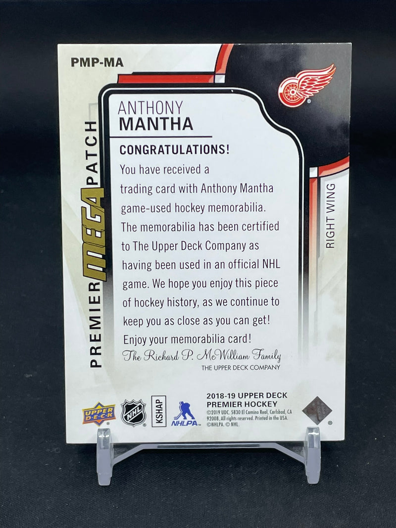 2018 UPPER DECK PREMIER - MEGA PATCH - A. MANTHA - #PMP-MA - #'D/21 - RELIC