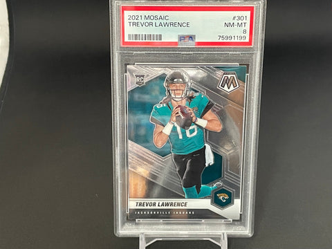 2021 PANINI MOSAIC - T. LAWRENCE - #301 - PSA 8 - RC