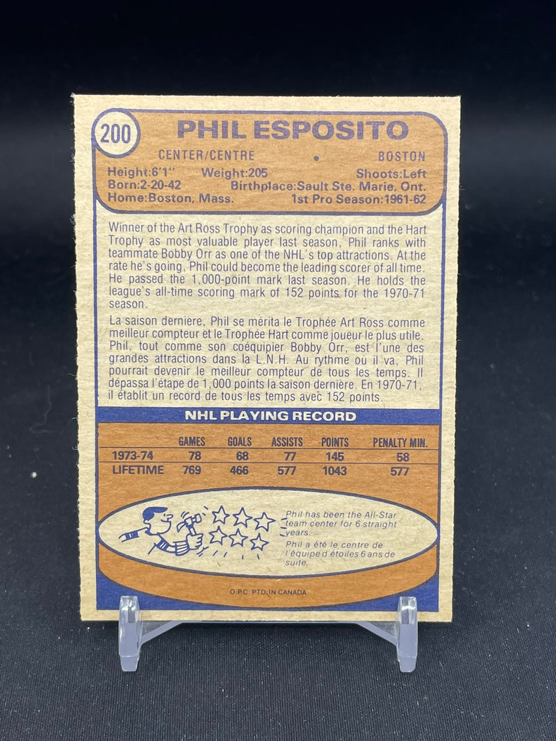 1974 O-PEE-CHEE - P. ESPOSITO -