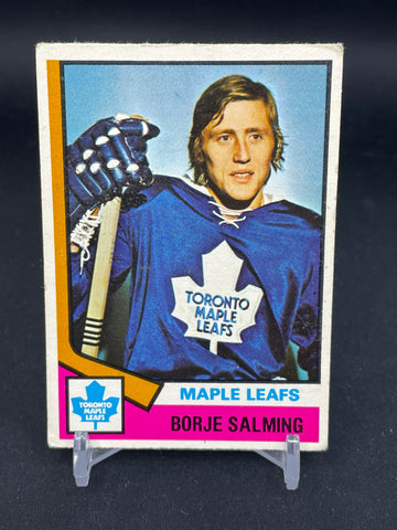 1974 O-PEE-CHEE - B. SALMING - #180 - RC