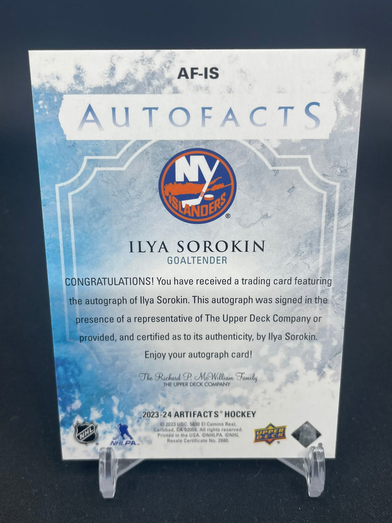 2023 UPPER DECK ARTIFACTS - AUTOFACTS - I. SOROKIN -
