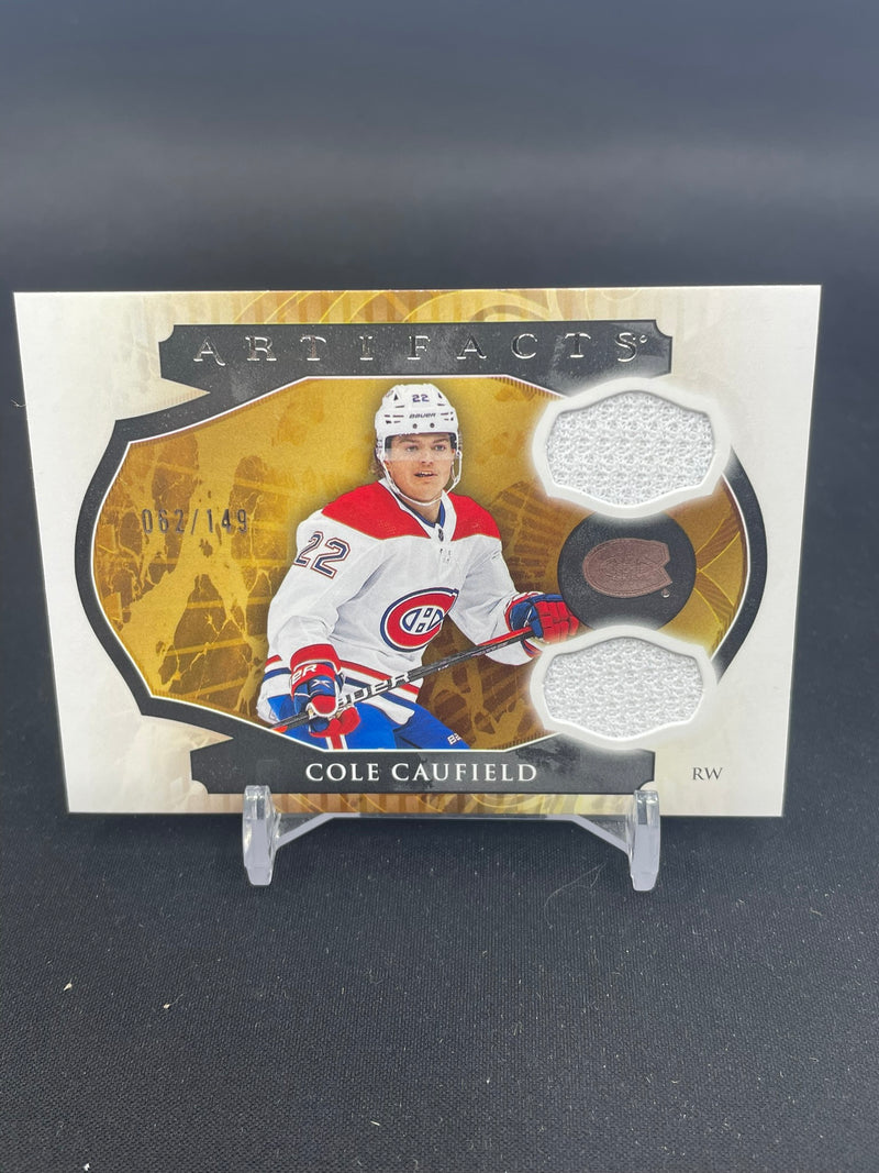 2023 UPPER DECK ARTIFACTS - HORIZONTAL MATERIAL - C. CAUFIELD - #133 - #'D/149 - DUAL RELIC