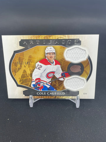 2023 UPPER DECK ARTIFACTS - HORIZONTAL MATERIAL - C. CAUFIELD - #133 - #'D/149 - DUAL RELIC