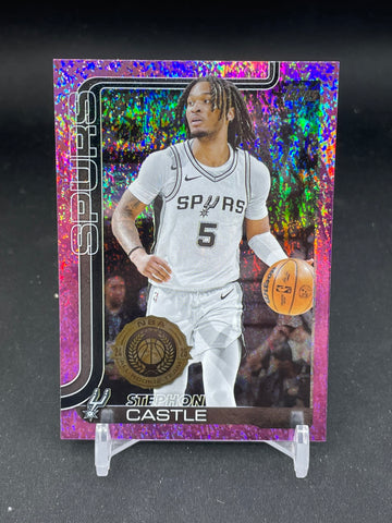 2025 TOPPS SERIES ONE - PINK HOLOFOIL - S. CASTLE - #197