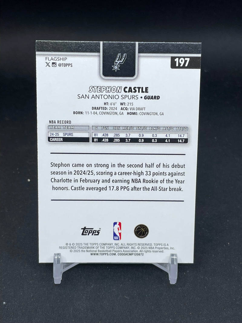 2025 TOPPS SERIES ONE - PINK HOLOFOIL - S. CASTLE -