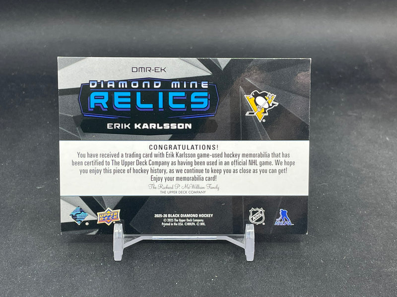 2025 UPPER DECK DIAMOND - DIAMOND MINE RELICS - E. KARLSSON - #DMR-EK - #'D/25 - RELIC