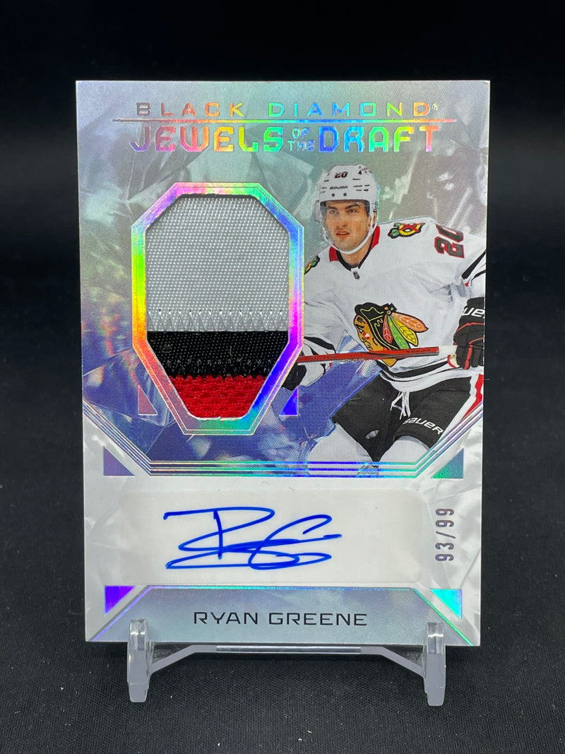 2025 UPPER DECK BLACK DIAMOND - JEWELS OF THE DRAFT - R. GREENE - #JD-RG - #'D/99 - RELIC - AUTOGRAPH