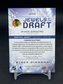 2025 UPPER DECK BLACK DIAMOND - JEWELS OF THE DRAFT - R. GREENE - #JD-RG - #'D/99 - RELIC - AUTOGRAPH