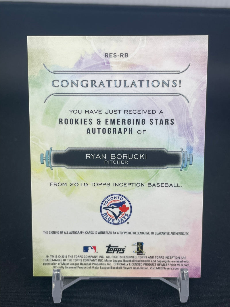 2019 TOPPS INCEPTION - ROOKIES & EMERGING STARS - MAGENTA - R. BORUCKI - #RES-RB - #'D/99 - AUTOGRAPH - RC