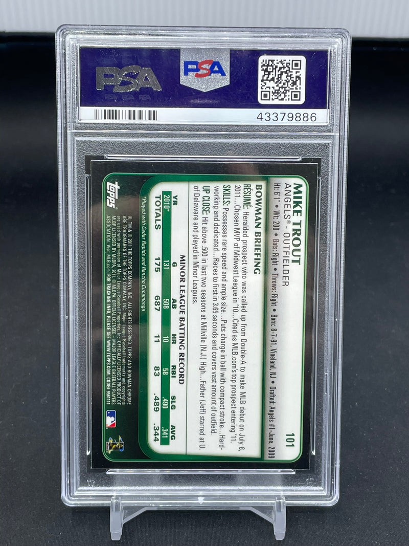 2011 TOPPS BOWMAN CHROME - DRAFT - M. TROUT -