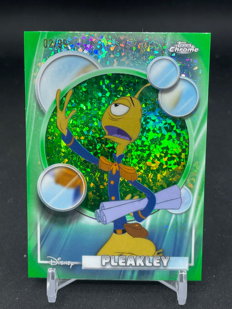 2026 TOPPS CHROME DISNEY - GREEN MINI DIAMOND - PLEAKLEY - #154 - #'D/99