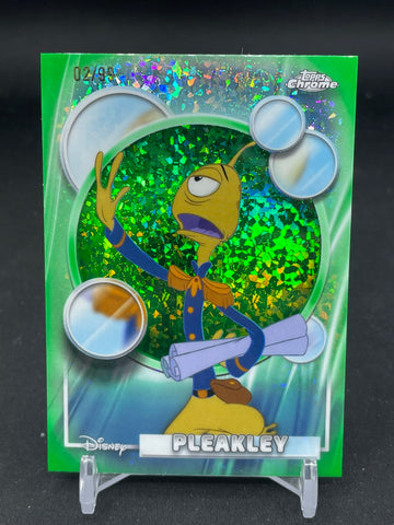 2026 TOPPS CHROME DISNEY - GREEN MINI DIAMOND - PLEAKLEY - #154 - #'D/99