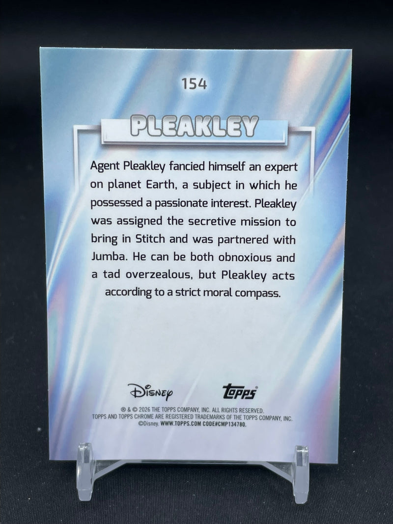 2026 TOPPS CHROME DISNEY - GREEN MINI DIAMOND - PLEAKLEY - #154 - #'D/99