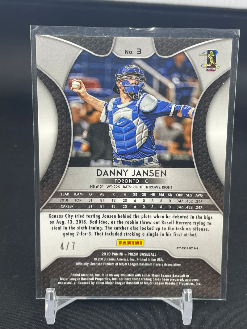 2019 PANINI PRIZM - SHIMMER PRIZM FOTL - D. JANSEN - #3 - #'D/7 - RC
