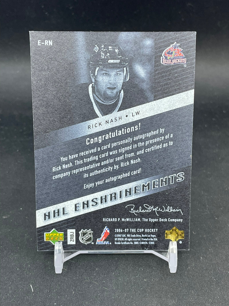 2006 UPPER DECK THE CUP - NHL ENSHRINEMENT - R. NASH - #E-RN - #'D/50 - AUTOGRAPH