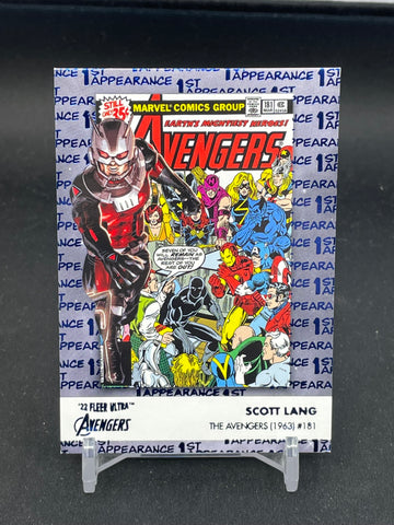 2022 UPPER DECK FLEER ULTRA MARVEL - BLUE FOIL - 1ST APPEARANCE - SCOTT LANG - #FA-9 - #'D/360