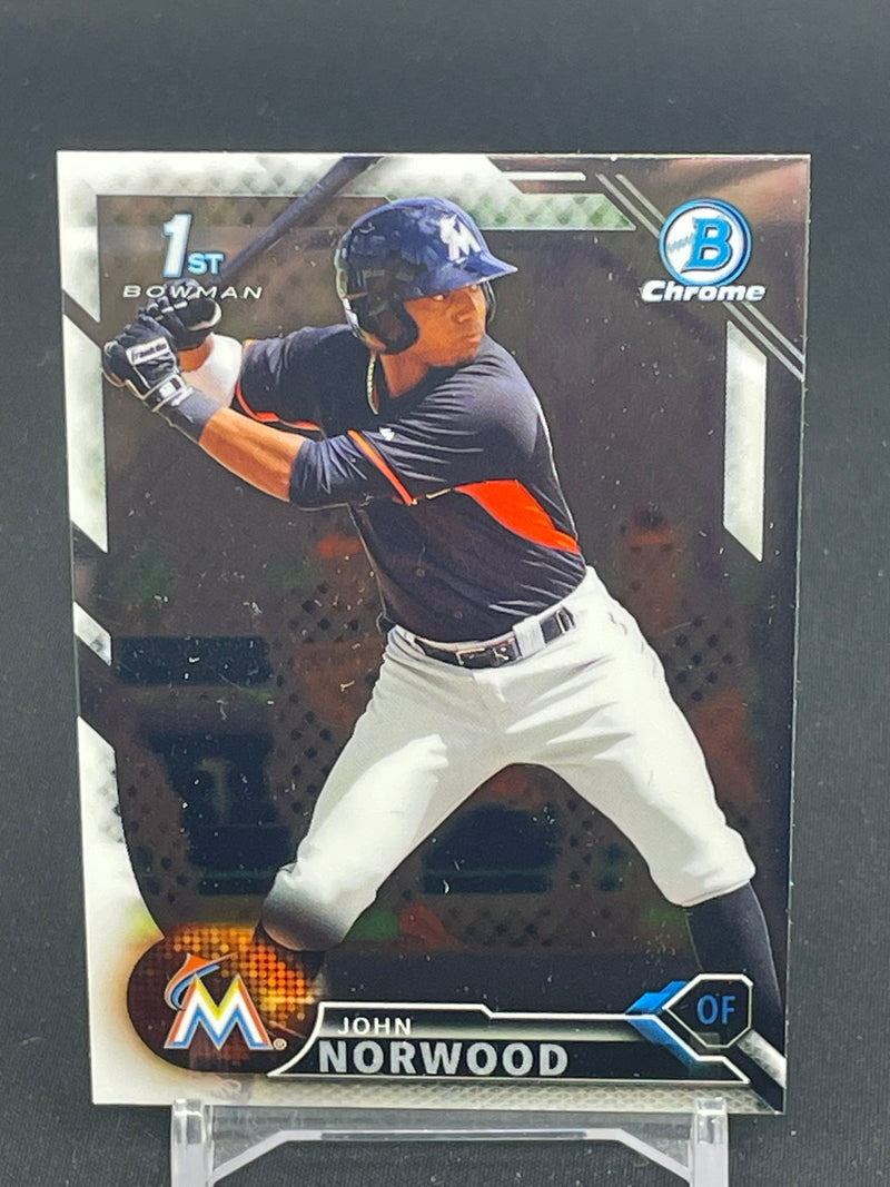 2016 TOPPS BOWMAN CHROME - 1ST BOWMAN - J. NORWOOD -